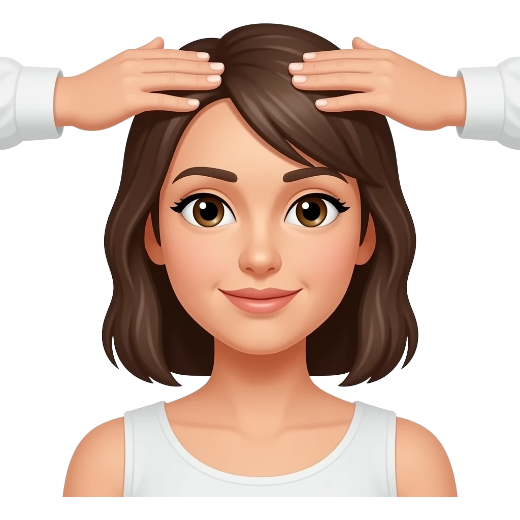 Enfocada 💆🏽‍♀️ emoji