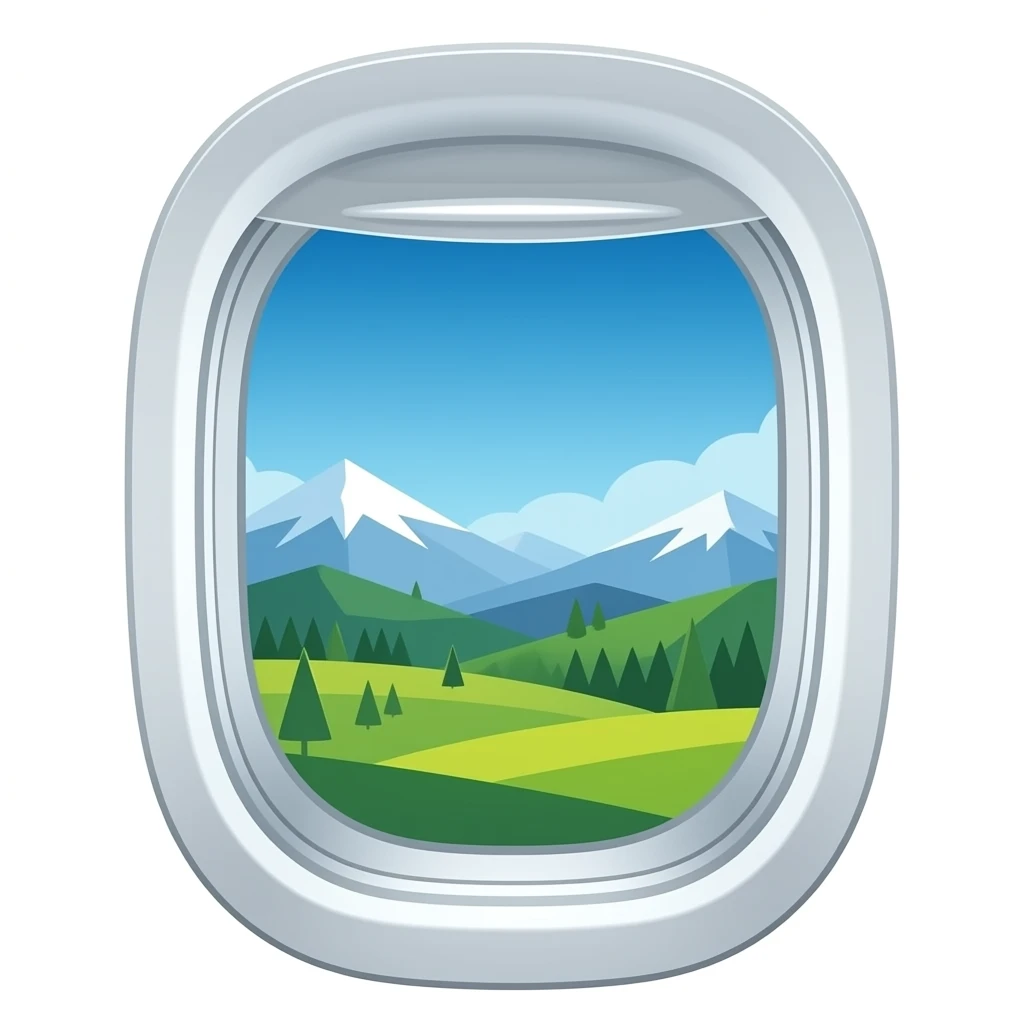 Plane window emoji