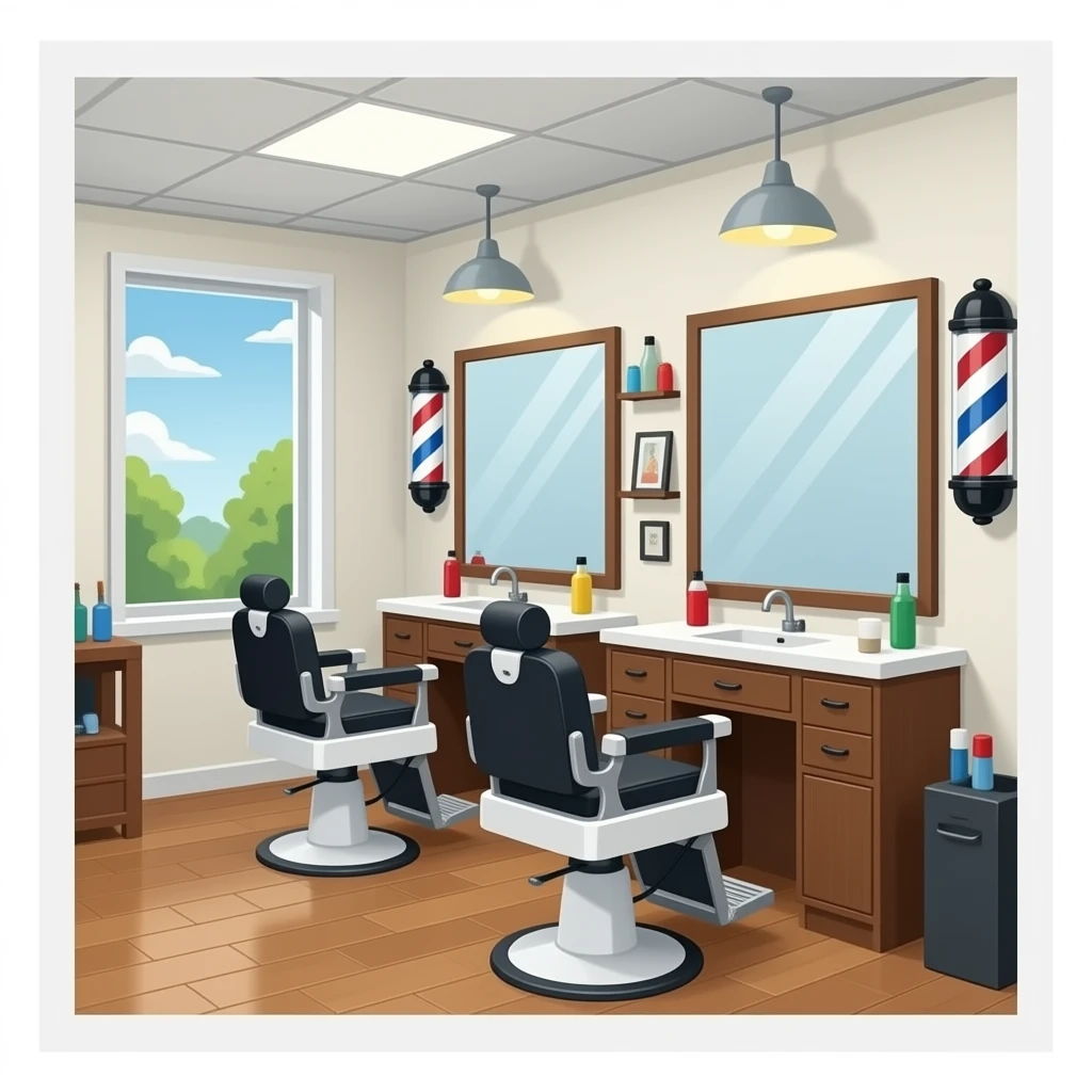 barber shop emoji