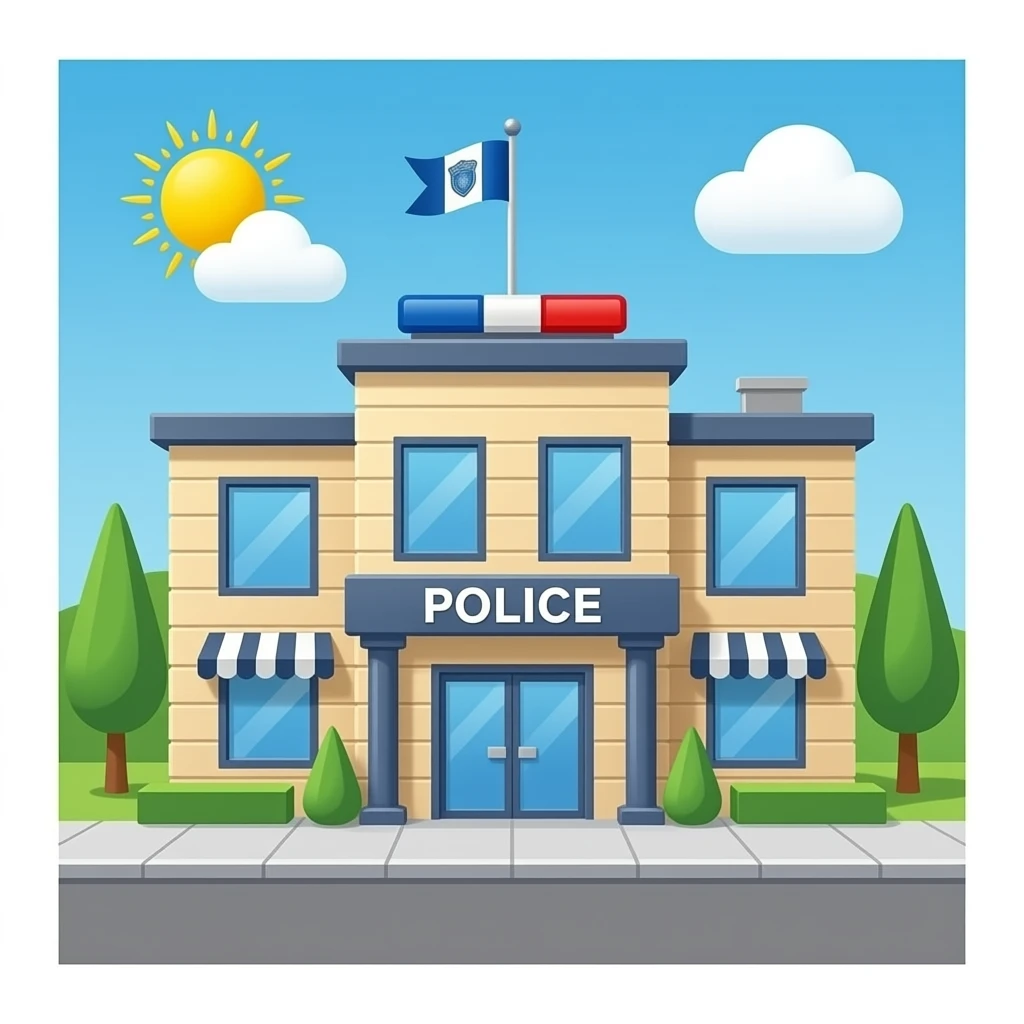 Полицейский участок без фона emoji