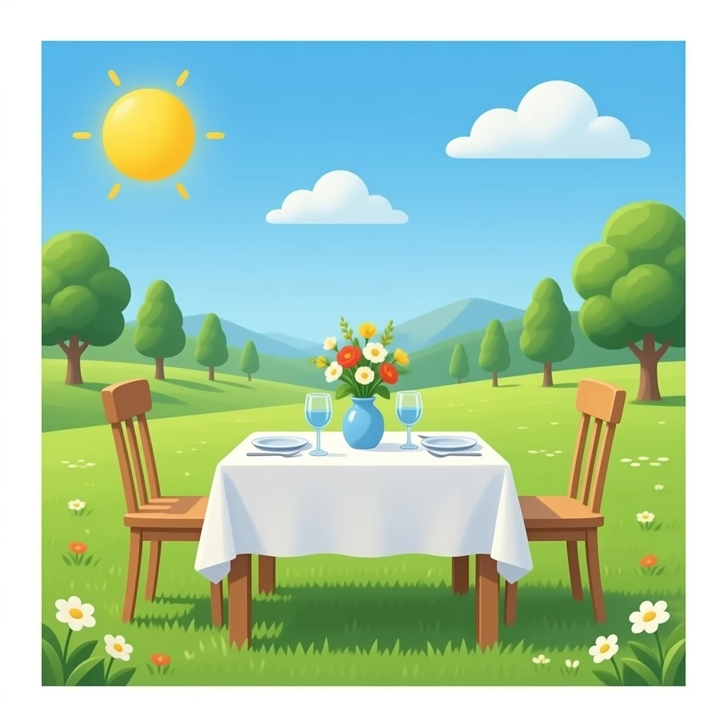 dinner table emoji