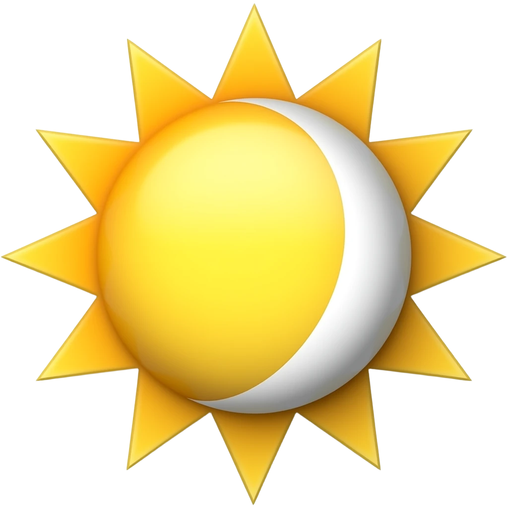 Sol e lua emoji