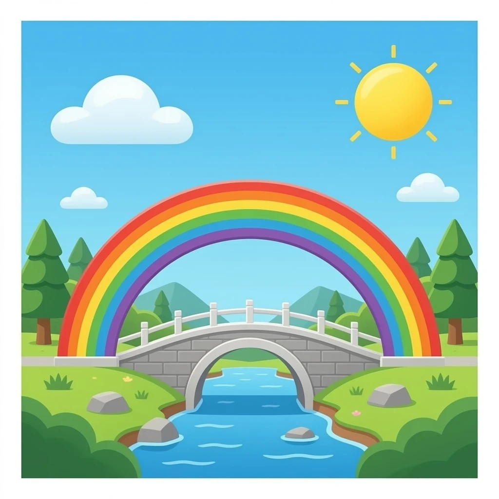 rainbow bridge emoji