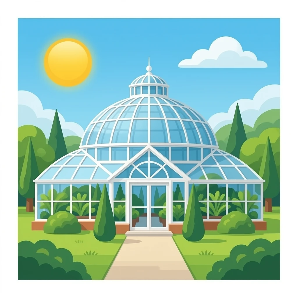 dome botanic greenhouse emoji