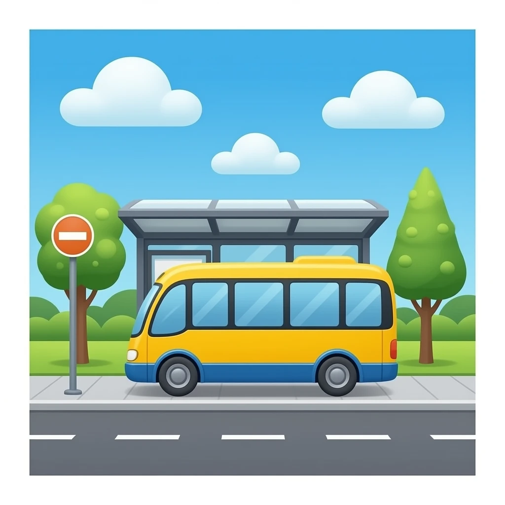 bus stop emoji