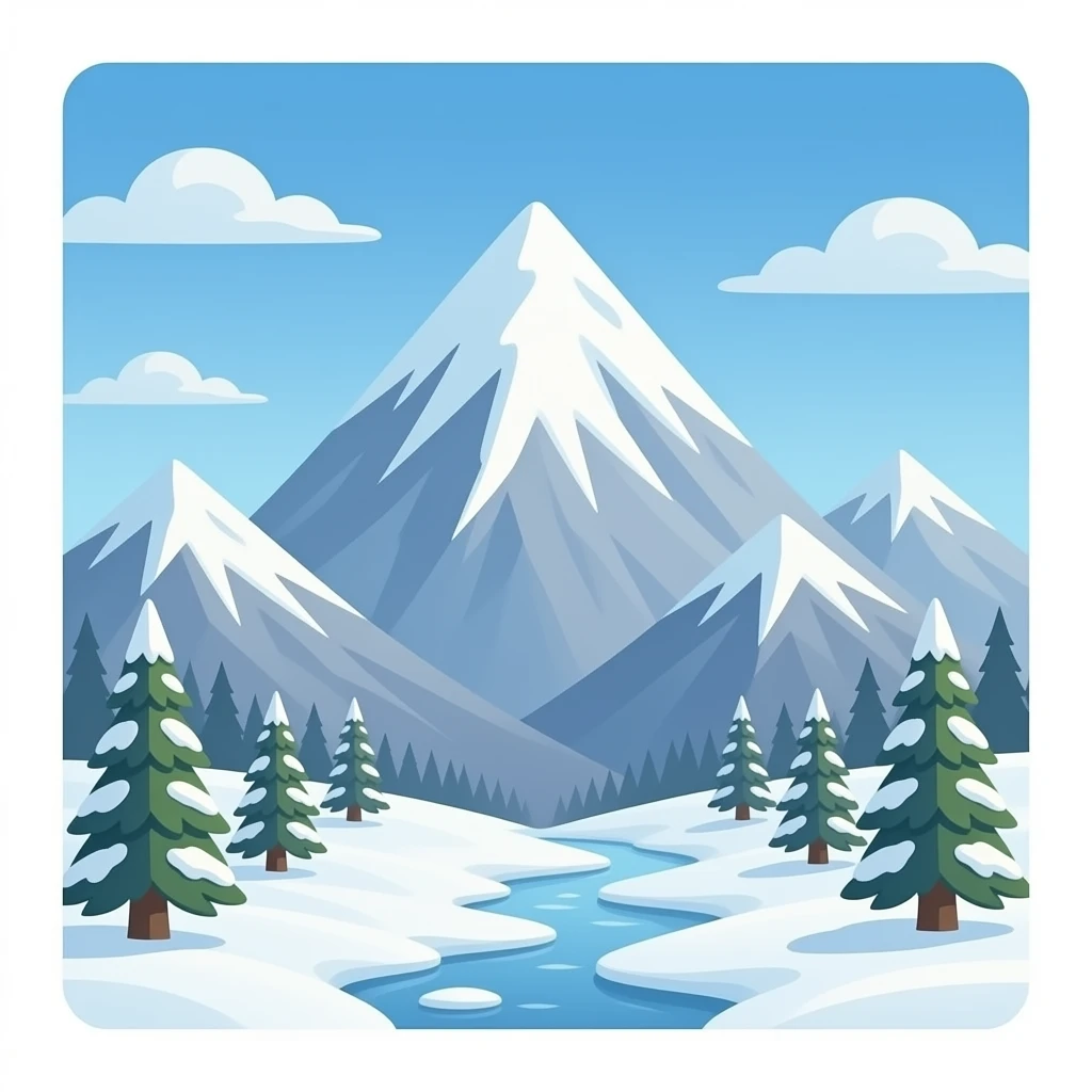 ice mountain emoji