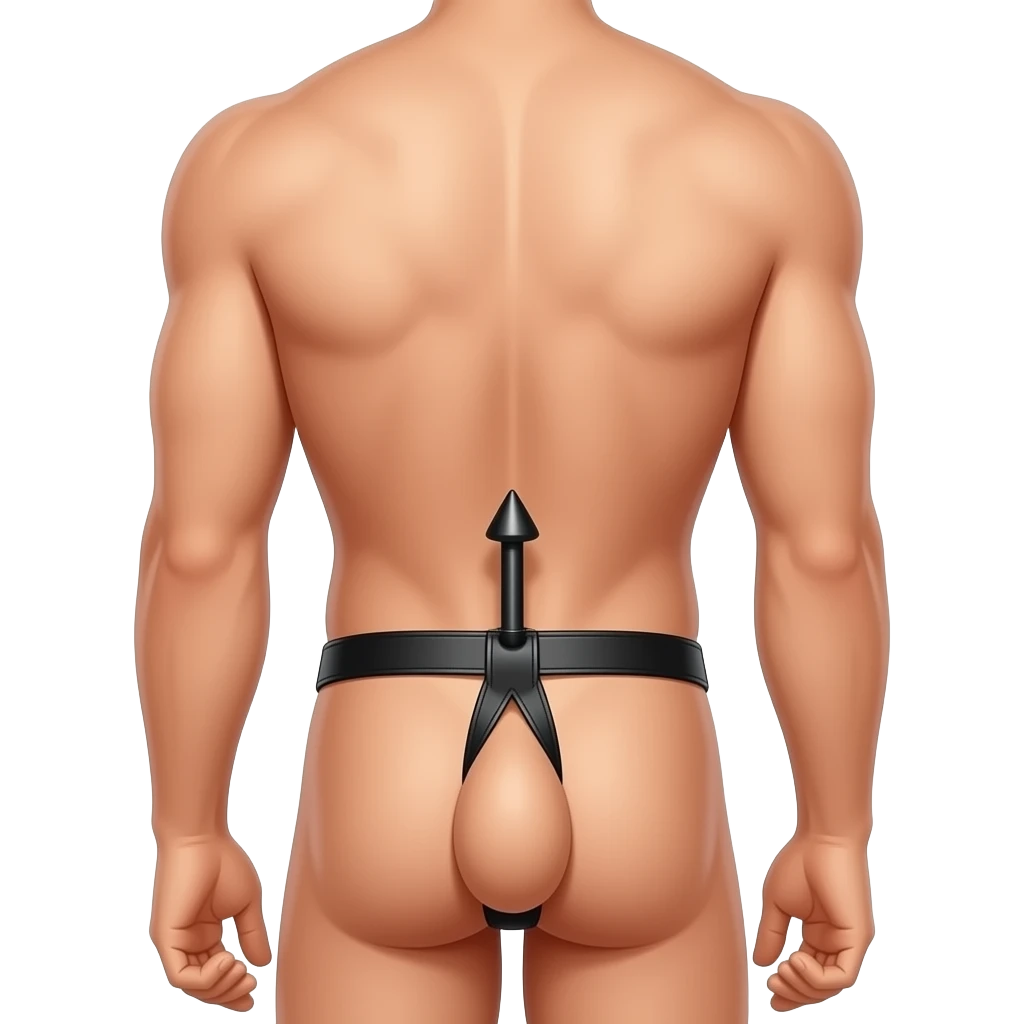 Guy bent over getting pegged by a strap on behind emoji
