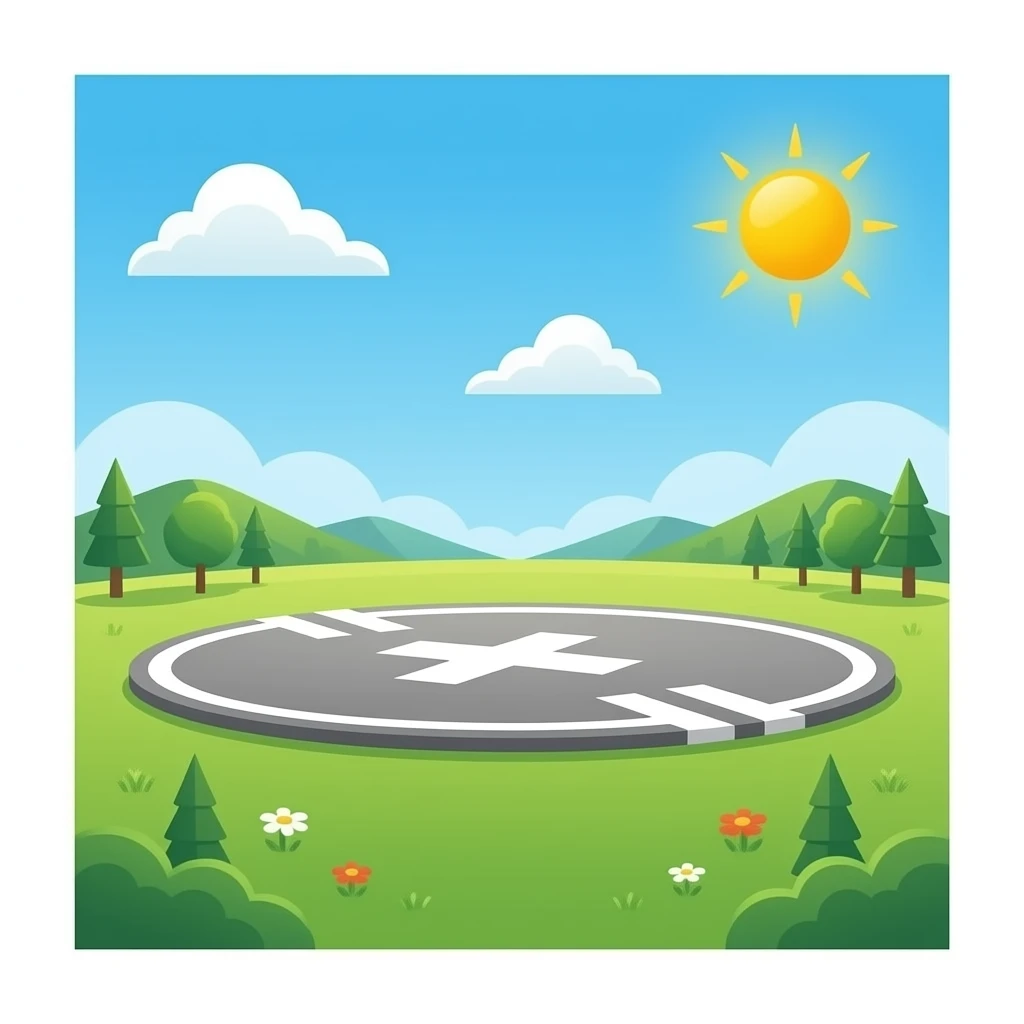 just a landing pad emoji
