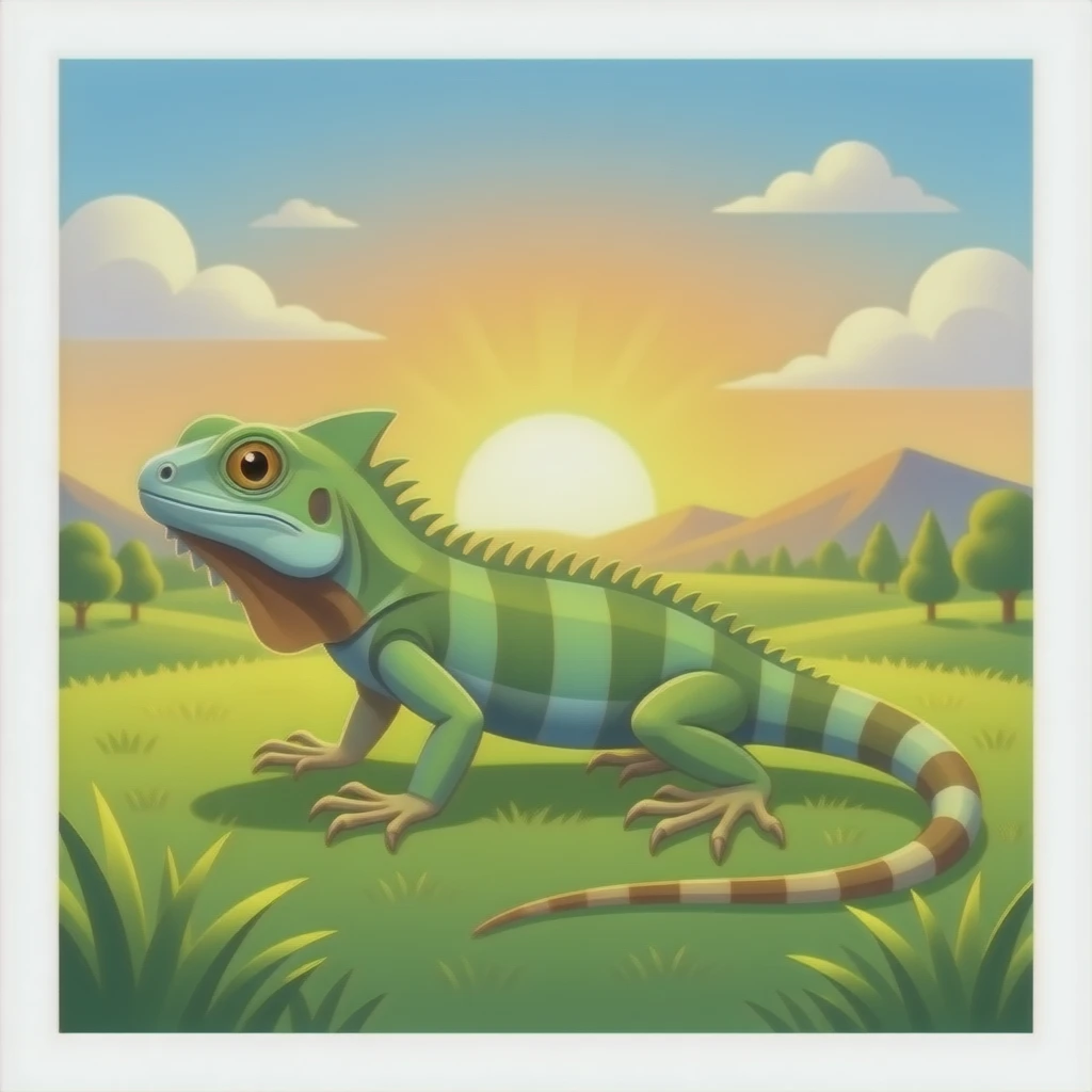 🌄🦎 emoji