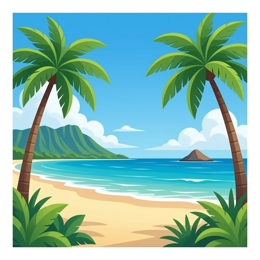 hawaii beach emoji