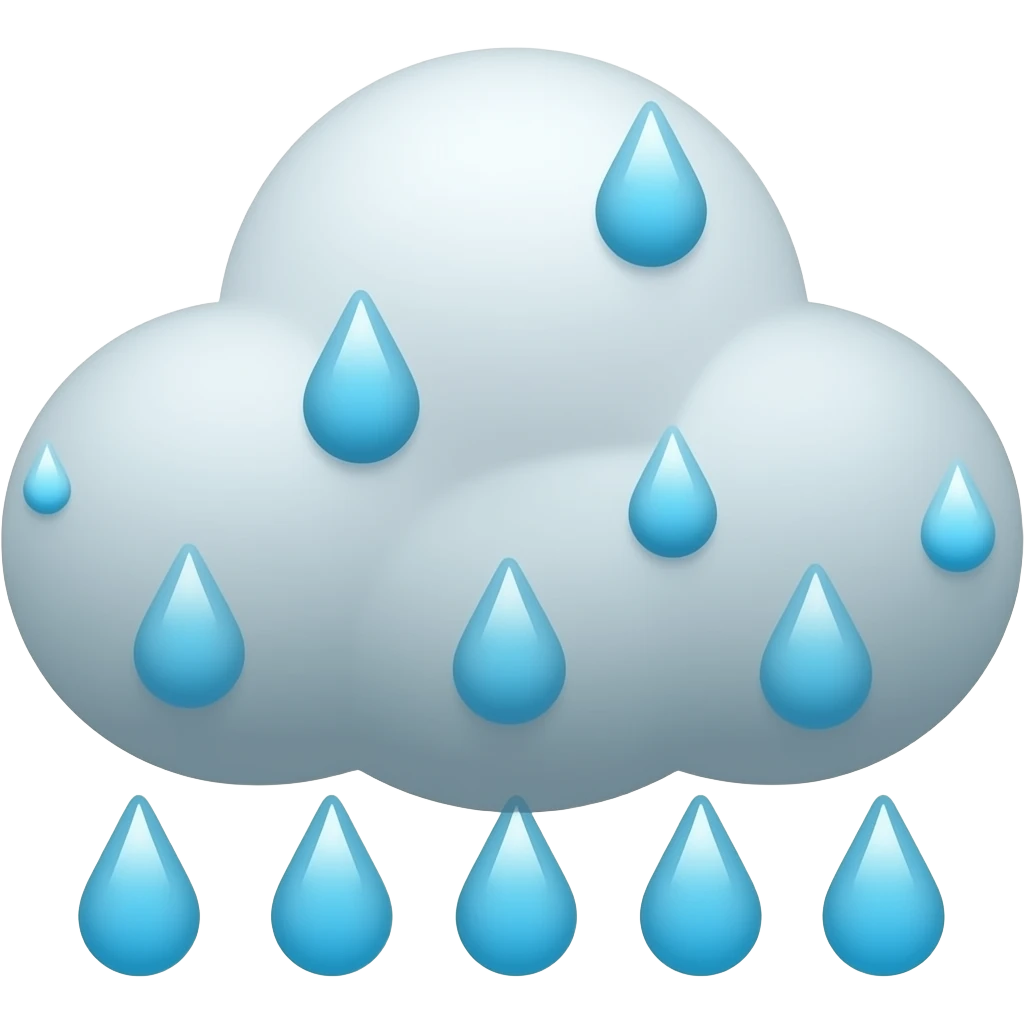 mưa emoji