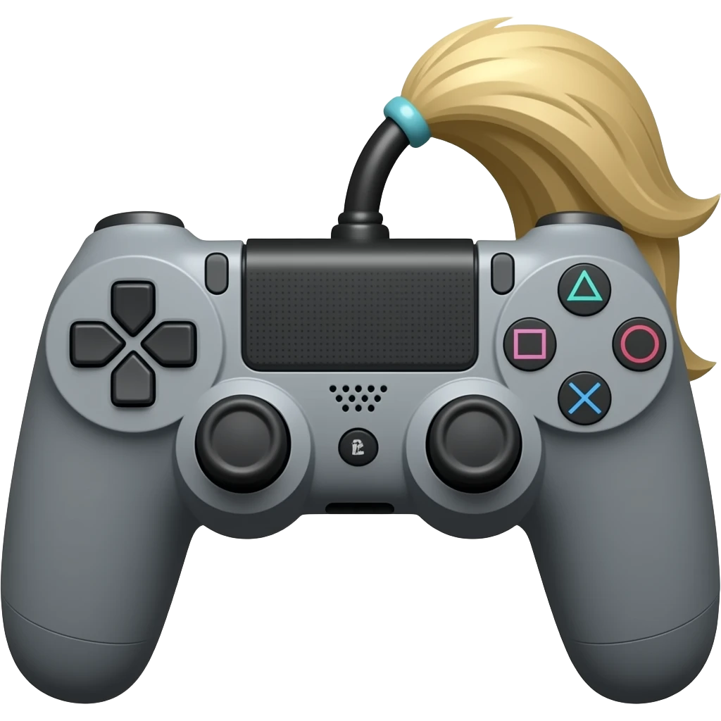 Ps6 controller with ponity ends emoji