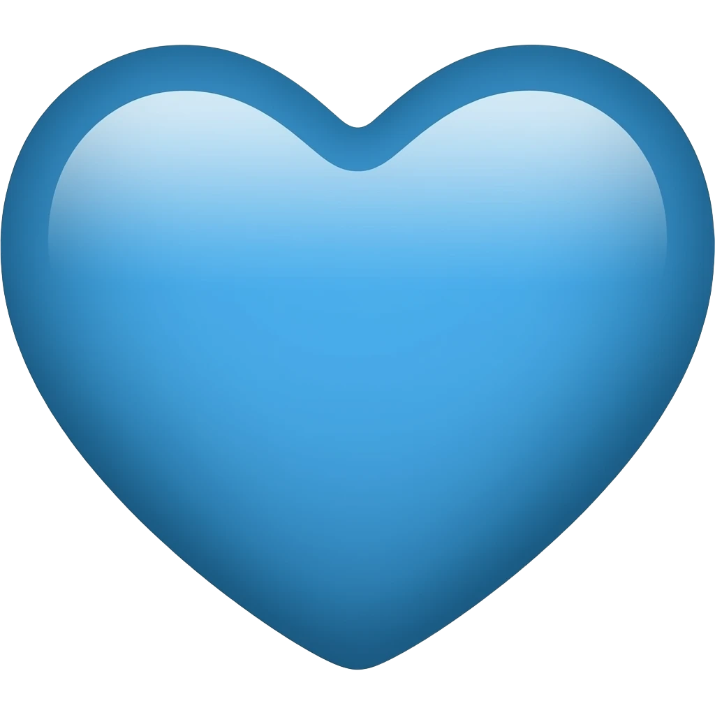 corazon celeste emoji
