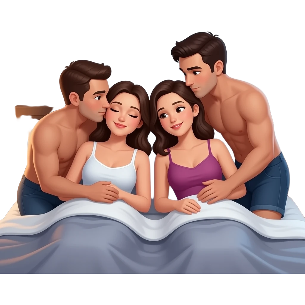 Foursome intimacy emoji