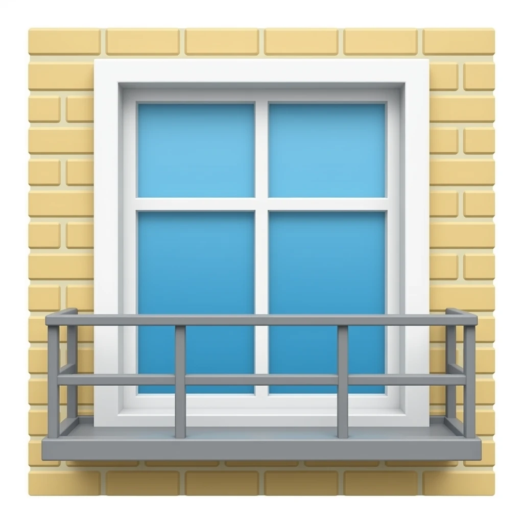 building window cleaning platform emoji