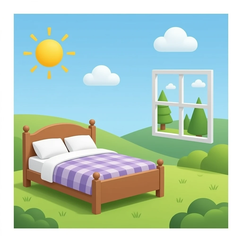 Bedroom empty emoji