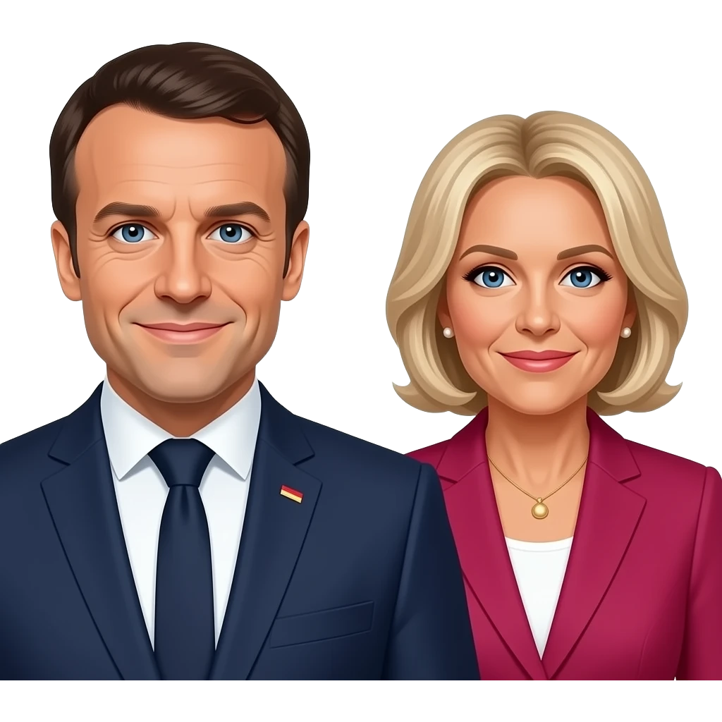 Manuel macron et Brigitte emoji