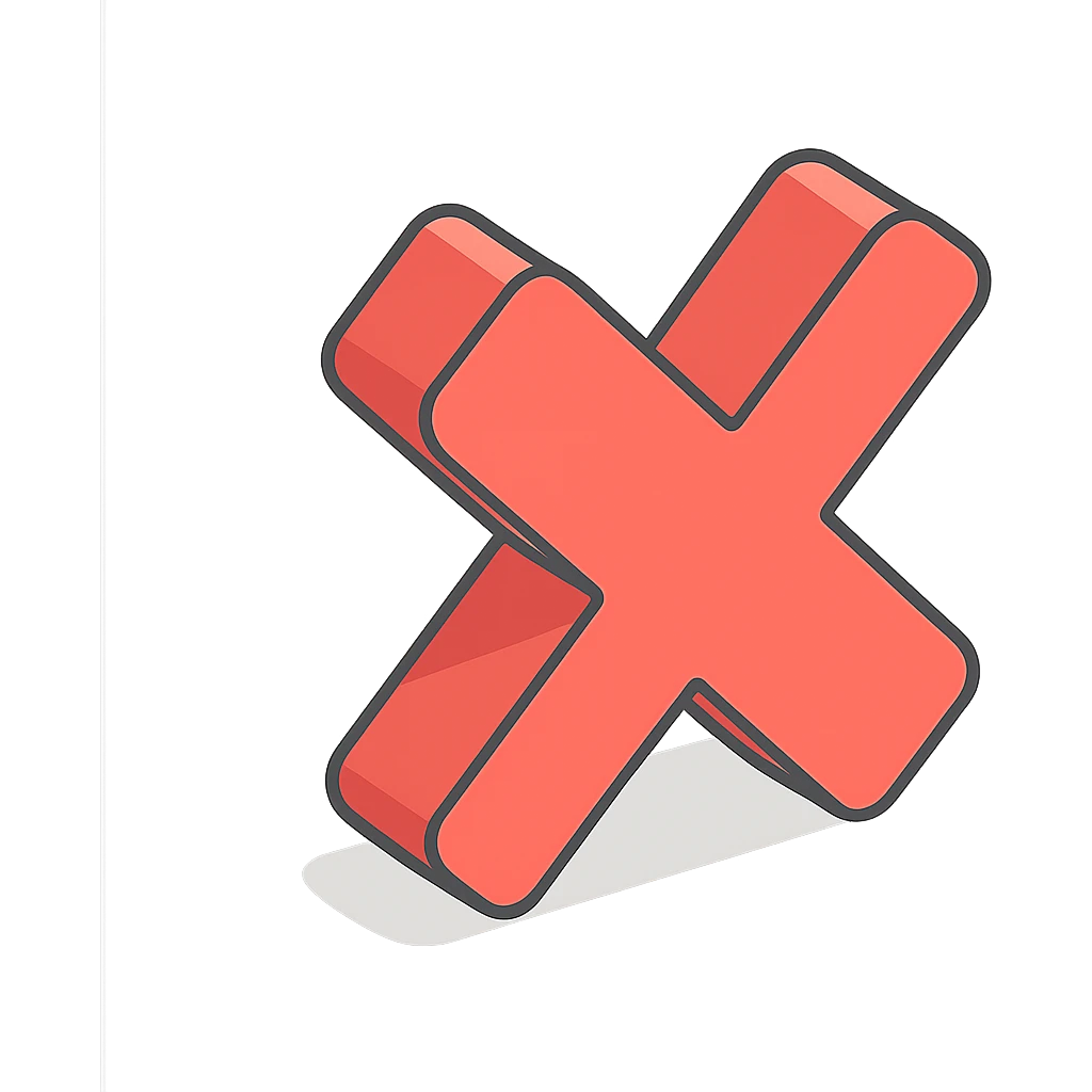 crossmark emoji