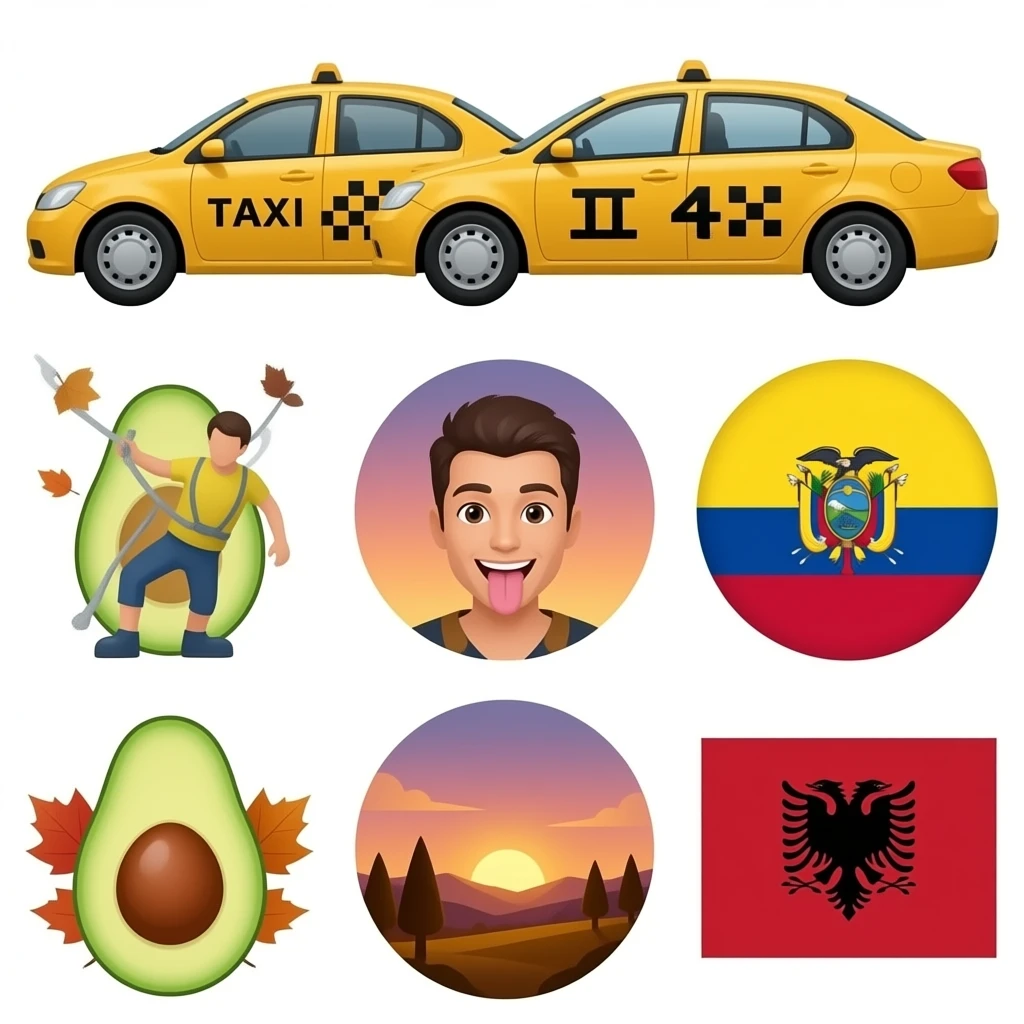 🚕🍂😛🌅🧗🥑♌🇪🇦 emoji