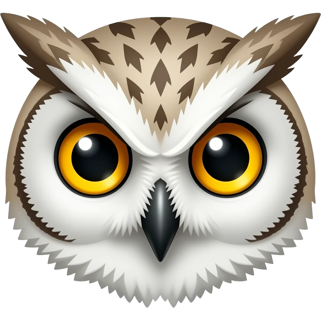 Owl face emoji