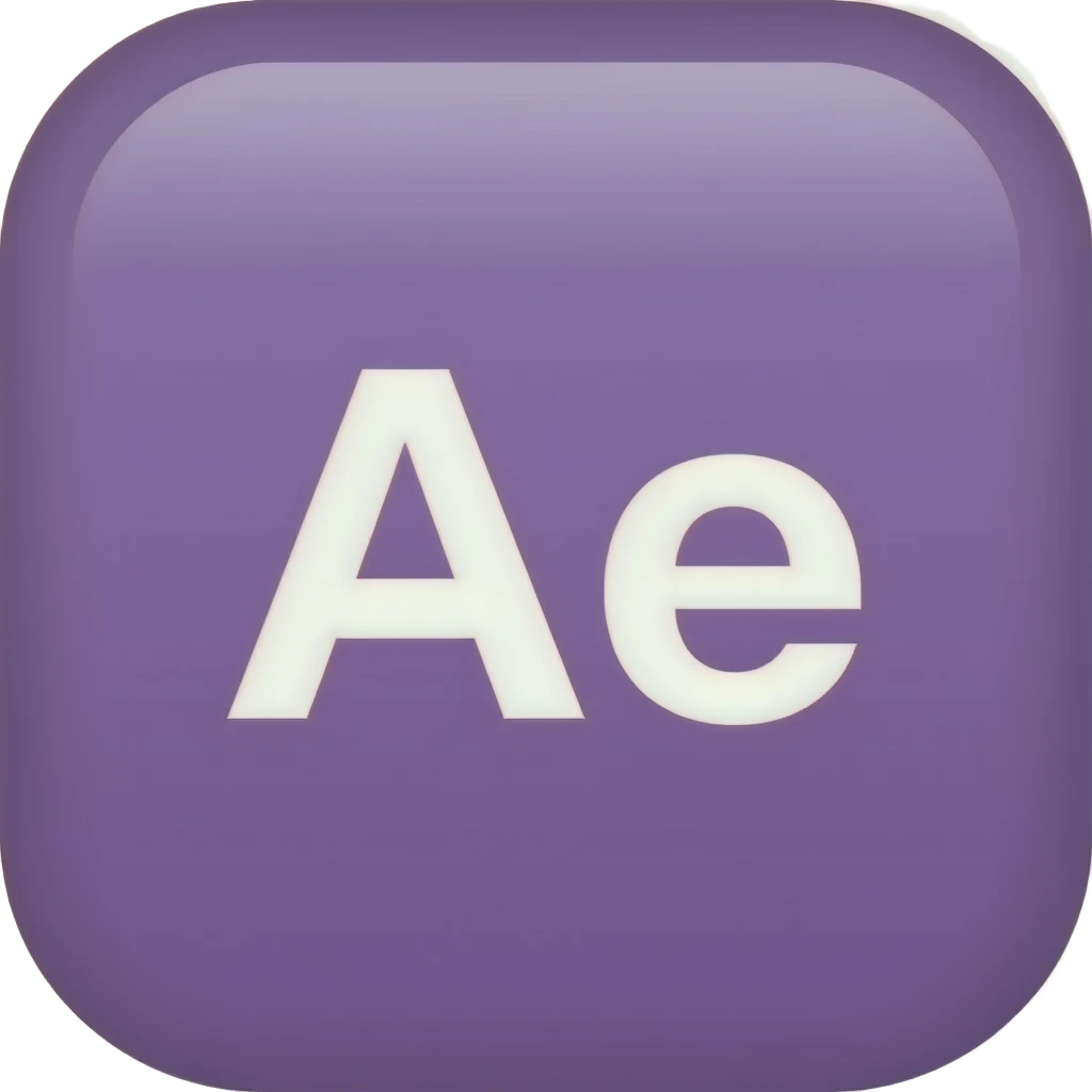 White Ae with purple background emoji
