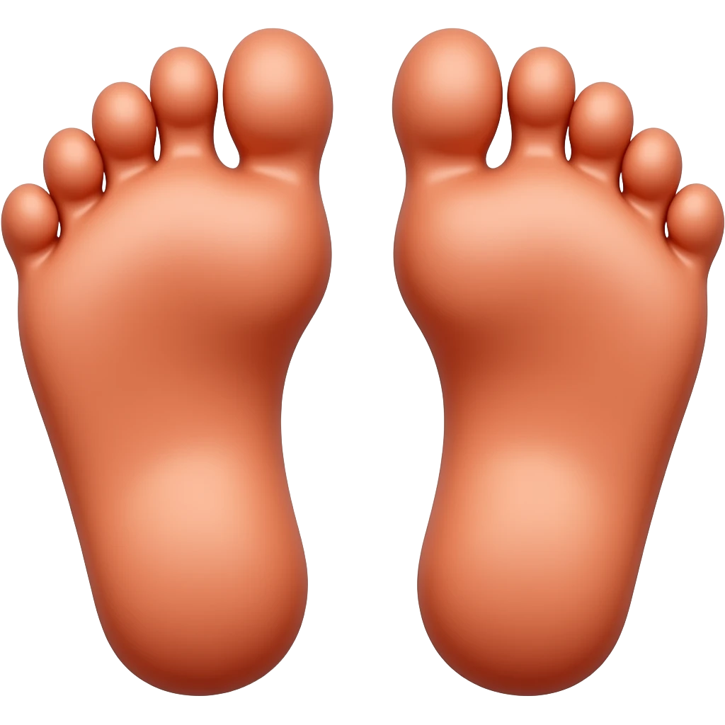 Red feets emoji