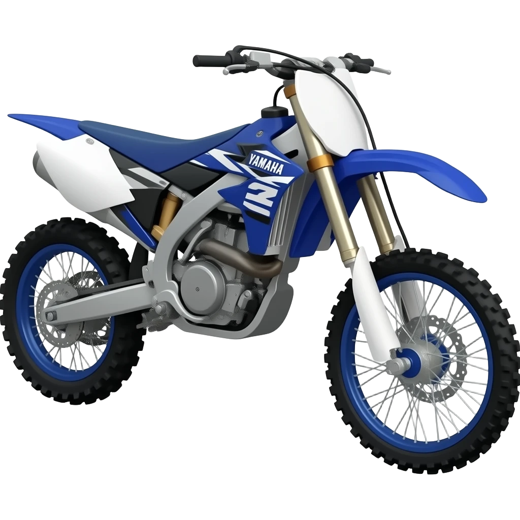 Crie um emoji motocross yamaha azul scrub emoji