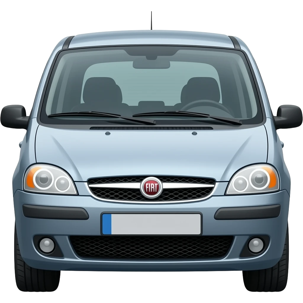 2005 fiat multipla, highly detailed, hyper realistic emoji