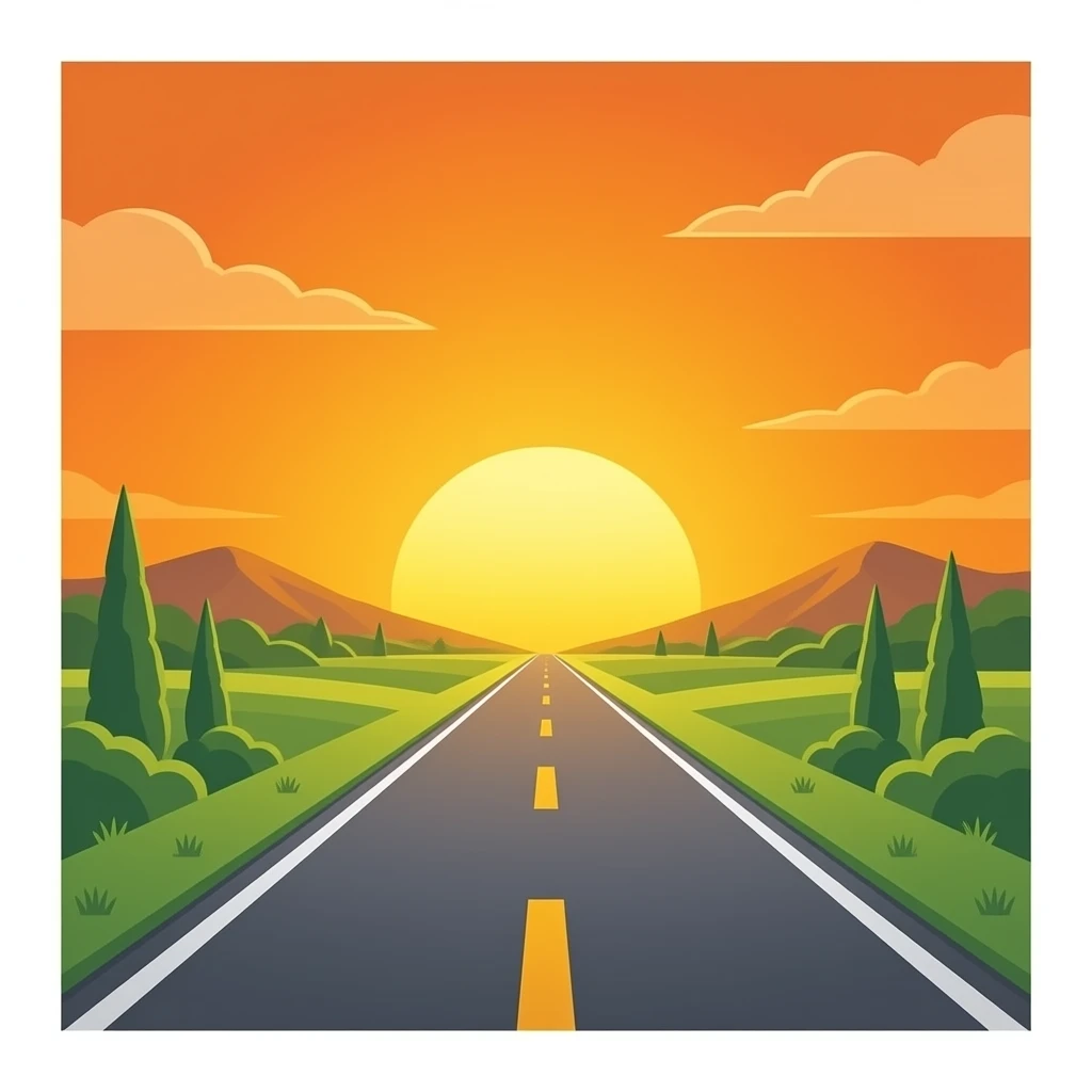 通向日出的公路 emoji