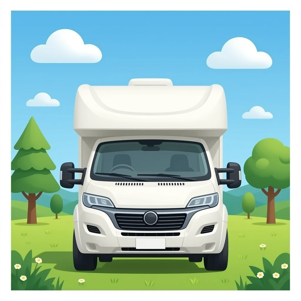 Caravan front view emoji