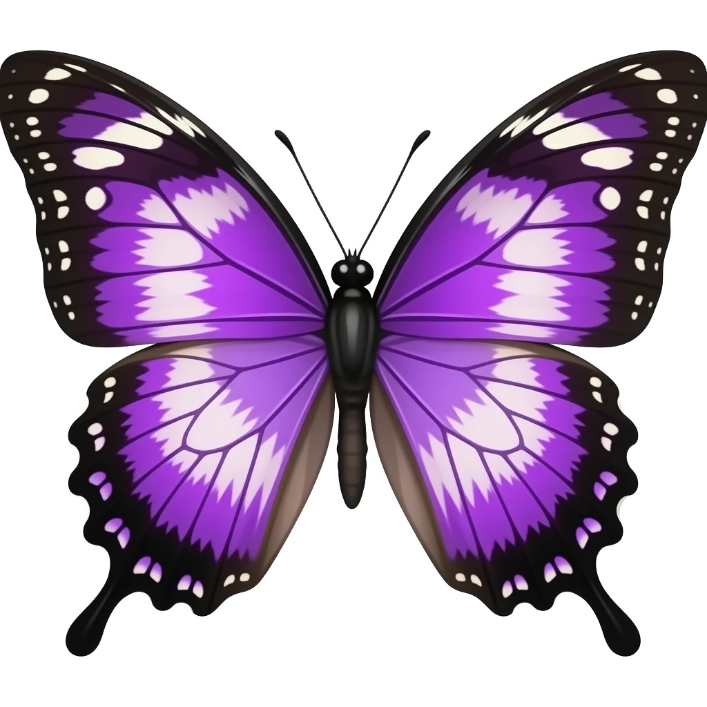 Mariposa morada emoji