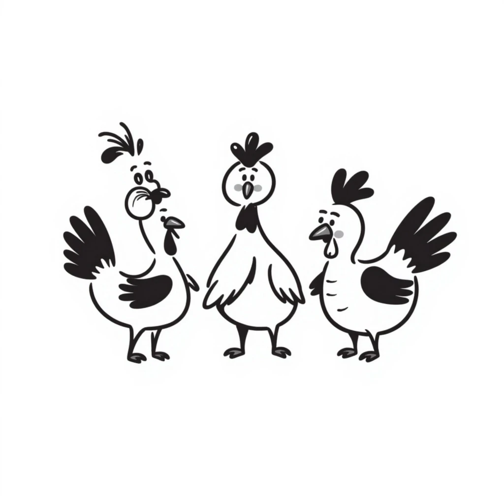 Chickens emoji