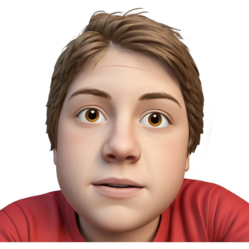 brown haired boy portrait emoji