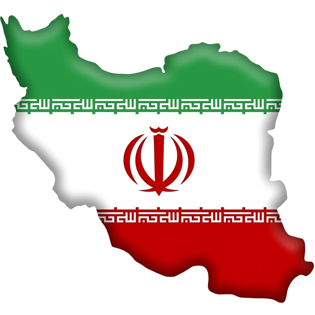 نقشه ایرانپرچم شیرخورشید emoji