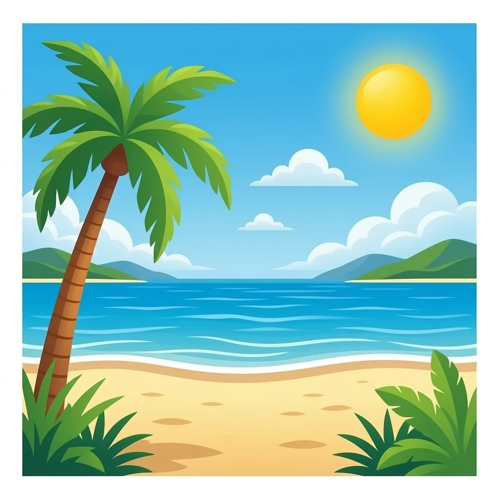 Beach days emoji