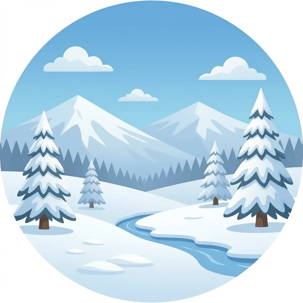 Snowy emoji