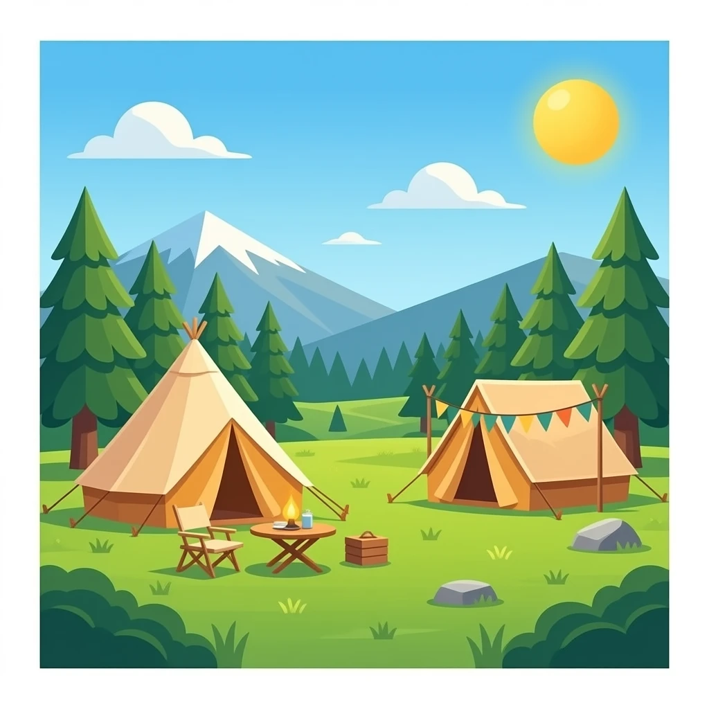glamping emoji