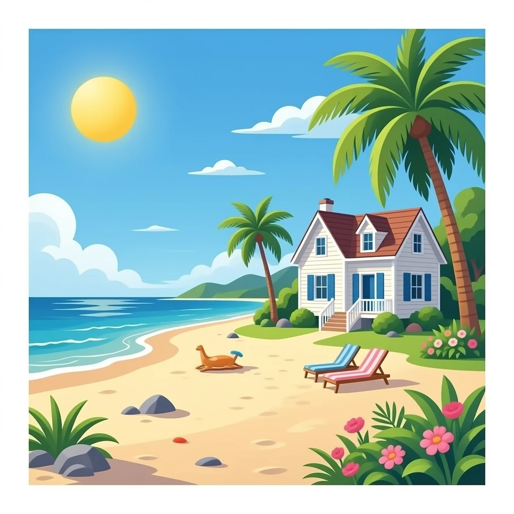 beach house emoji