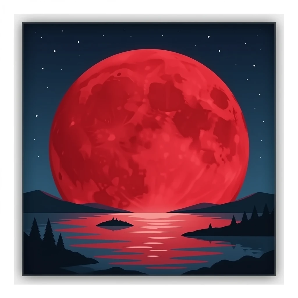 red moon emoji