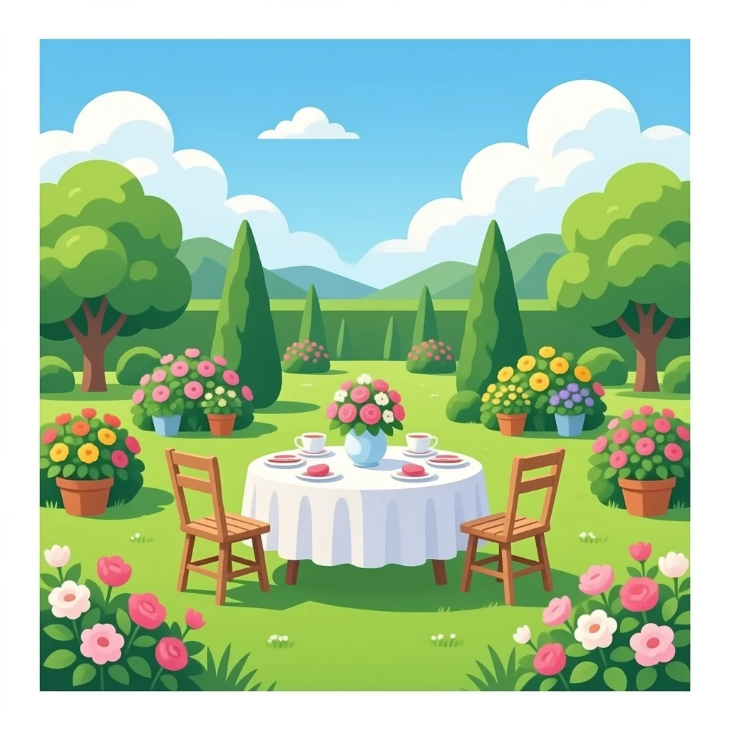 garden tea party emoji