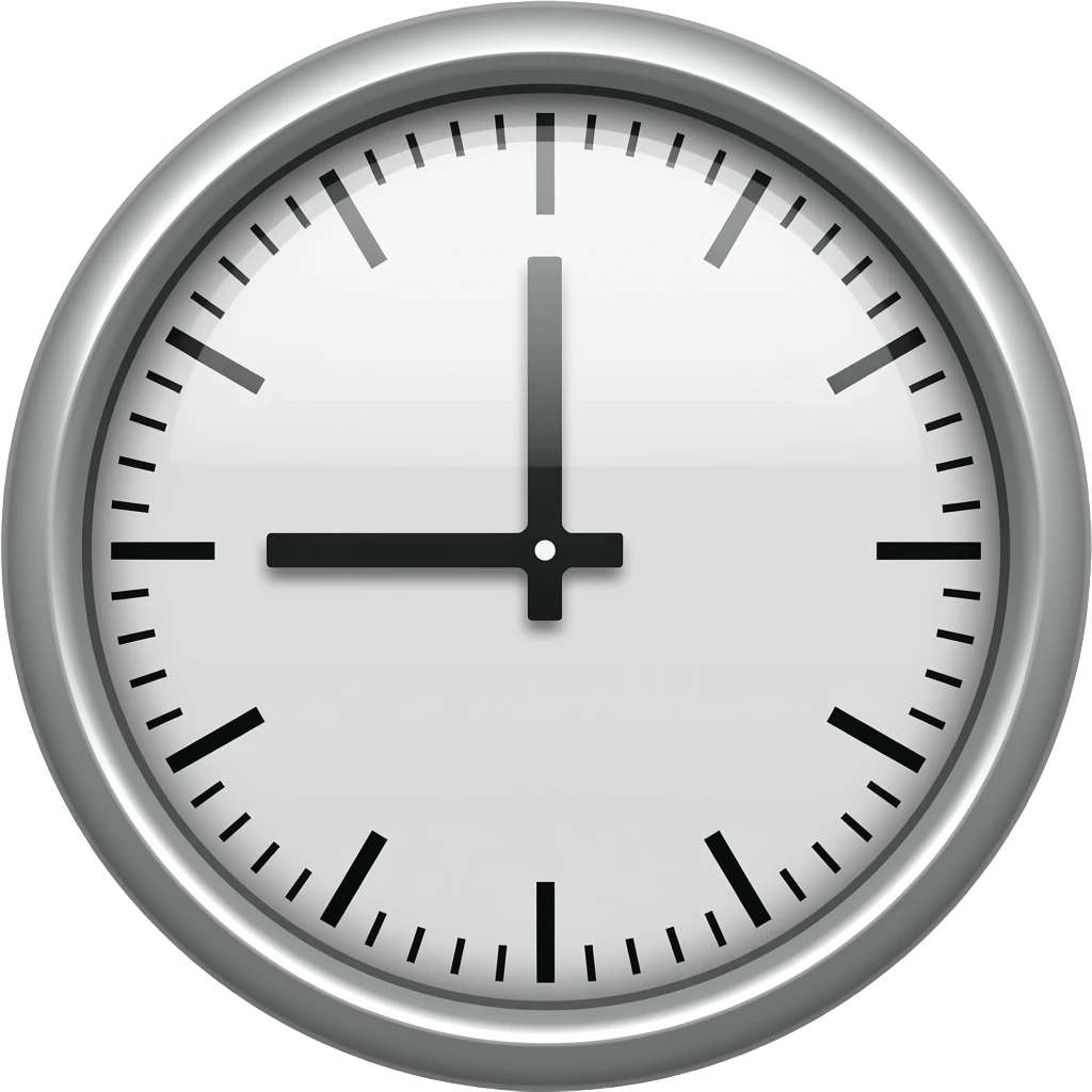 UI Clock emoji