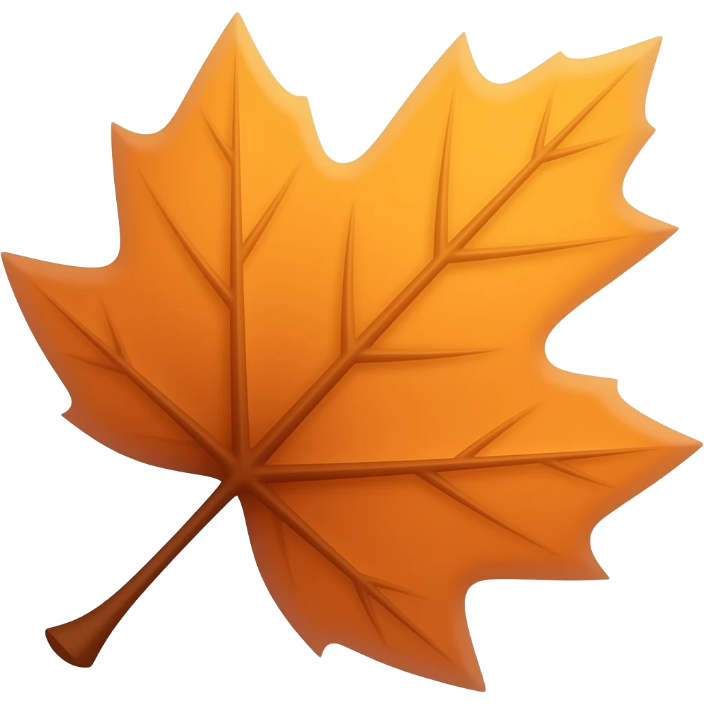 یه برگ پاییزی هم اضافه کن emoji