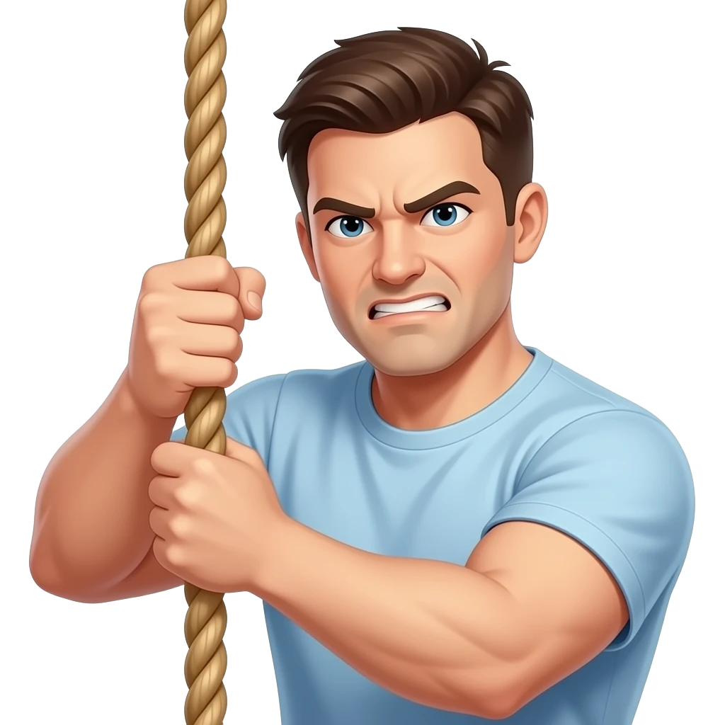 شد الحبل بقوه emoji