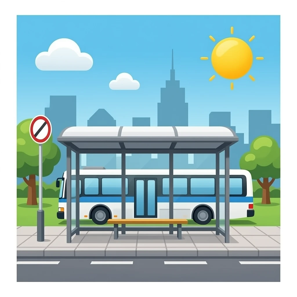 bus stop emoji