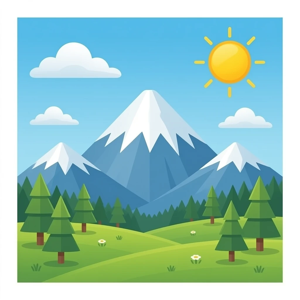 mountain peak emoji