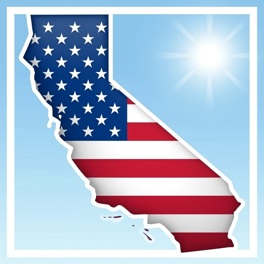 California flag map emoji