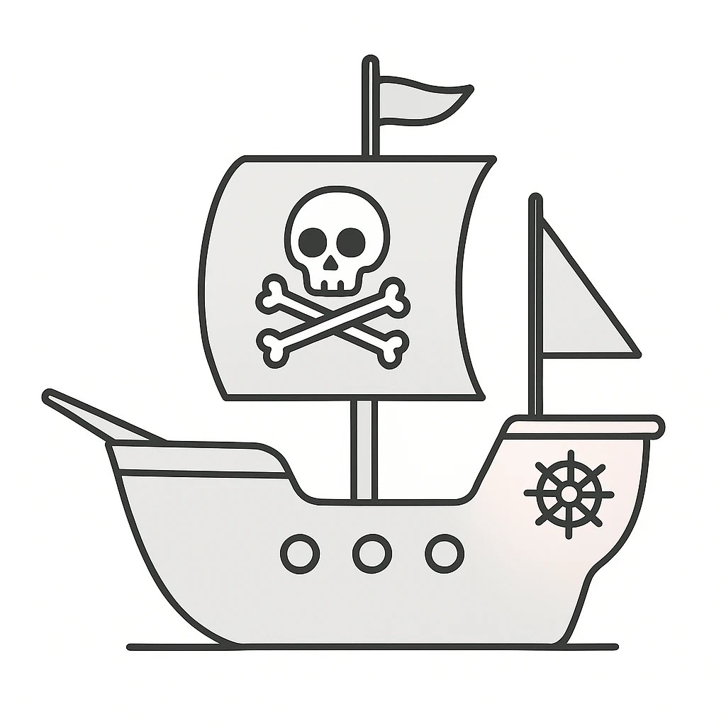 pirate ship emoji
