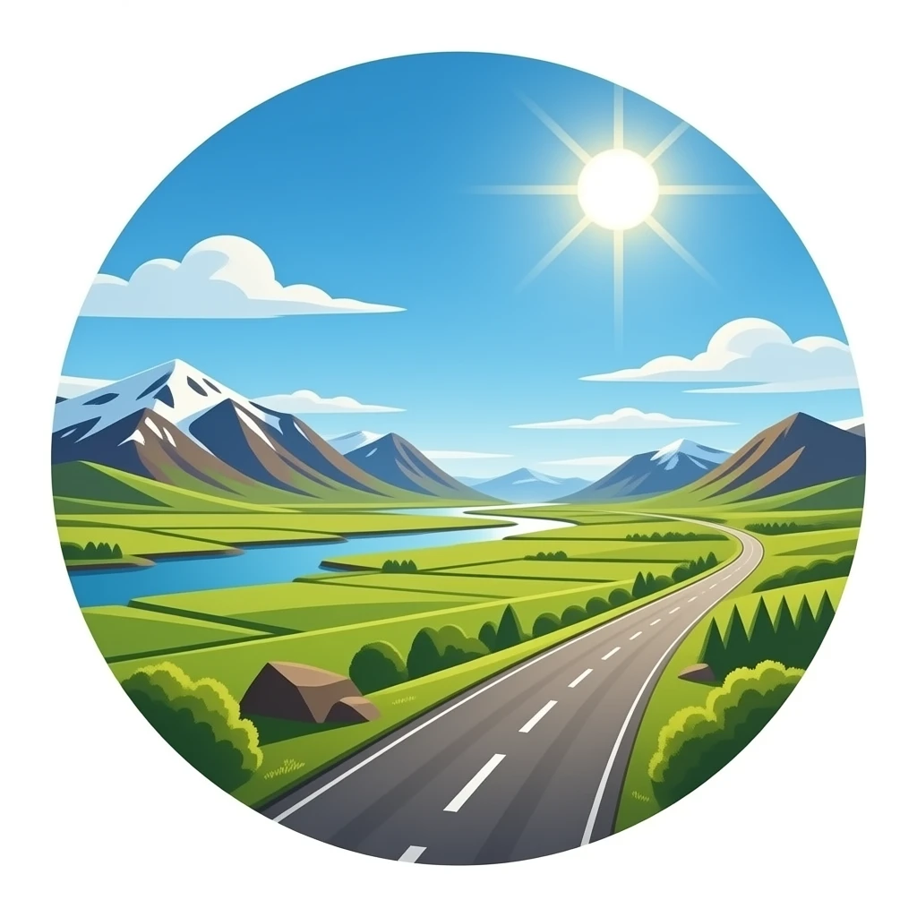 Iceland circle emoji