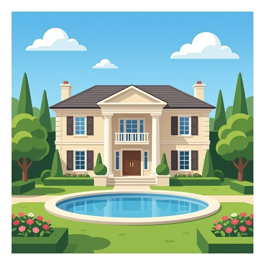 Celebrity mansion emoji