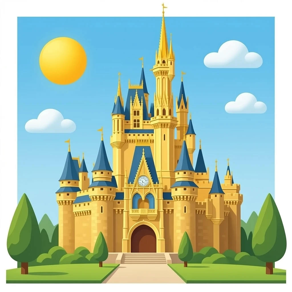 gold castle emoji